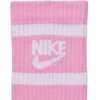 Jaunimo kojinės Nike Everyday Cush Crew baltos, rožinės, pilkos CK7302 905