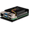 Joy-IT Aluminiumcase for Raspberry Pi 5 - juodas, Armor Case Block Active