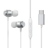 Joyroom JR-EC06 USB-C ausinės į ausis - sidabrinės