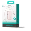 Joyroom JR-PR2L 10000mAh 35W Powerbank'as su integruotu ištraukiamu USB-C kabeliu ir „Lightning“ dirželiniu laidu - Rožinis
