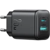 Dėklas Joyroom JR-TCF13 USB-C / USB-A 25W SFC / PPS / PD įkroviklis - juodas