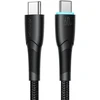 Joyroom Starry Series SA32-CC3 USB-C / USB-C kabelis 60W 1m – juodas