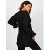 Juoda boho palaidinė su raukiniais ir sutraukimais OCH BELLA