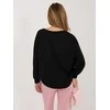 Juoda moteriška palaidinė Bluza-RV-BL-A1221.13