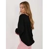 Juoda moteriška palaidinė Bluza-RV-BL-A1221.13