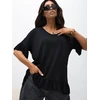 Juoda oversize palaidinė