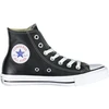 Juoda skórzane trampki moterims Converse Chuck Taylor All Star High