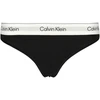 Juoda stringi moterims Calvin Klein su logowaną gumą