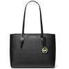 Juoda torebka tote su motywem kwiatowym Michael Kors 35R3GCFT3T