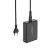 Hama GaN 65W PD/QC 2x USB-C, 2x USB-A juoda
