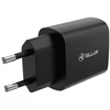Juodas 20 W USB-C PD sieninis įkroviklis Tellur