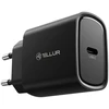 Juodas 20 W USB-C PD sieninis įkroviklis Tellur