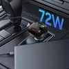 Tech-Protect CC06 3 prievadų PD72W automobilinis įkroviklis su siųstuvu - juodas