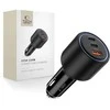 „Tech Protect CC04“ 3 prievadų PD130W automobilinis įkroviklis - juodas