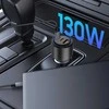„Tech Protect CC04“ 3 prievadų PD130W automobilinis įkroviklis - juodas