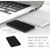 Juodas 5000 mAh išorinis akumuliatorius Eloop E30