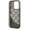 Dėklas Karl Lagerfeld Liquide Glitter Monogram Gradient Apple iPhone 15 Pro juodos spalvos
