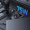 „Tech Protect CC03“ 2 prievadų PD75W automobilinis įkroviklis - juodas