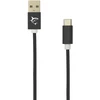 White Shark Juodas pintas USB-A į USB-C laidas, 2 m
