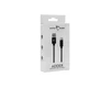 White Shark Juodas pintas USB-A į USB-C laidas, 2 m