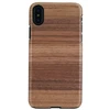 Juodas telefono dėklas iPhone X/XS, MAN&amp;WOOD Strato