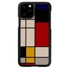 MAN&WOOD SmartPhone dėklas Apple iPhone 11 Pro mondrian wood juodos spalvos