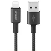 Orsen Juodas USB-A į MicroUSB laidas 2,1 A, 1 m