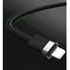 Juodas USB-C į Lightning laidas 3A, 1 m