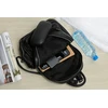 Juodas Włoski Kuprinė Skórzany A4 damski dużo kieszeni C79