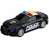 Lean Toys Policijos automobilis su šviesos ir garso efektais, juodas, 16,5 × 7 × 5 cm