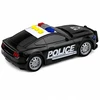 Lean Toys Policijos automobilis su šviesos ir garso efektais, juodas, 16,5 × 7 × 5 cm