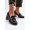 Juodi aukštakulniai bateliai su sagtimi Step in style