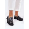 Juodi mokasinai su dekoratyvinėmis detalėmis Step in style
