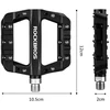 Juodi platforminiai dviračio pedalai Rockbros