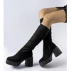juodi šilti stiletto batai
