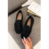 Juodi zomšos imitacijos mokasinai Step in style