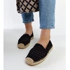 Juodos ažūrinės espadrilės Gordana