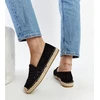 Juodos ažūrinės espadrilės Gordana