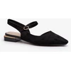 Juodos balerinos su kulno dirželiu Step in style
