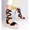Juodos espadrilės ant platformos