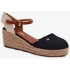 Juodos espadrilės basutės ant platformos Wrangler