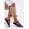 Juodos moteriškos basutės su velcro užsegimu Step in style