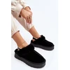 Juodos moteriškos šlepetės su pašiltinimu Step in style