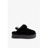 Juodos moteriškos šlepetės su pašiltinimu Step in style