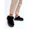 Juodos moteriškos šlepetės su pašiltinimu Step in style