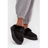 Juodos moteriškos šlepetės su platforma Step in style