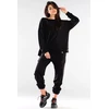 Juodos moteriškos tracksuit kelnės Awama
