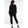Juodos moteriškos tracksuit kelnės Awama