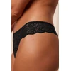 Juodos nėriniuotos string kelnaitės Triumph