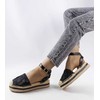 Juodos platforminės espadrilės Lafrenière